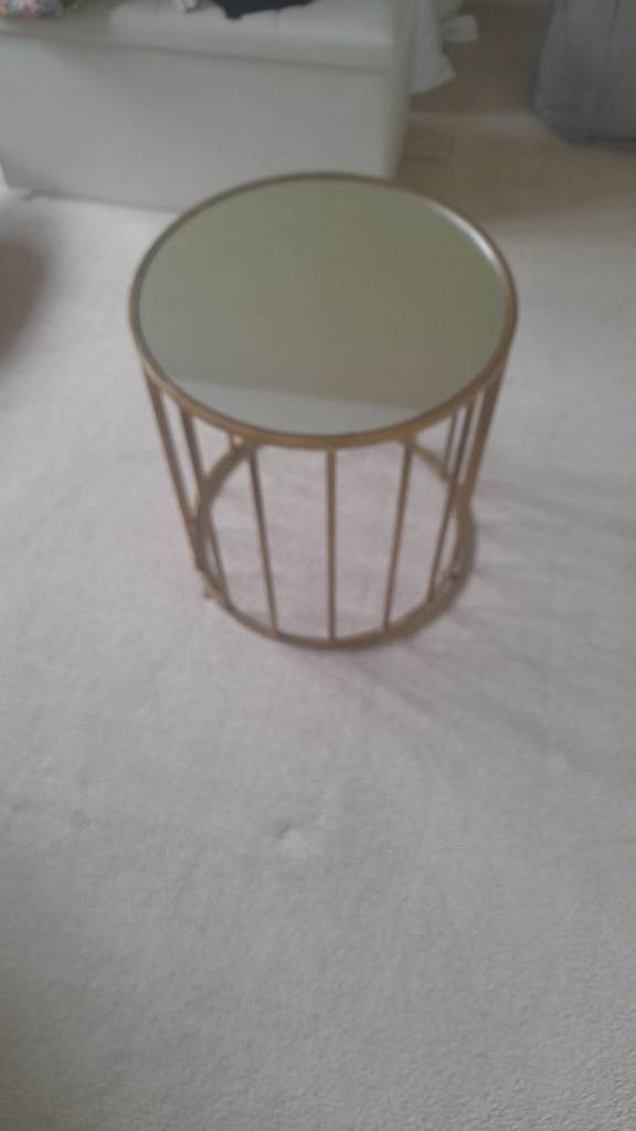 Mirror Top Side Table
