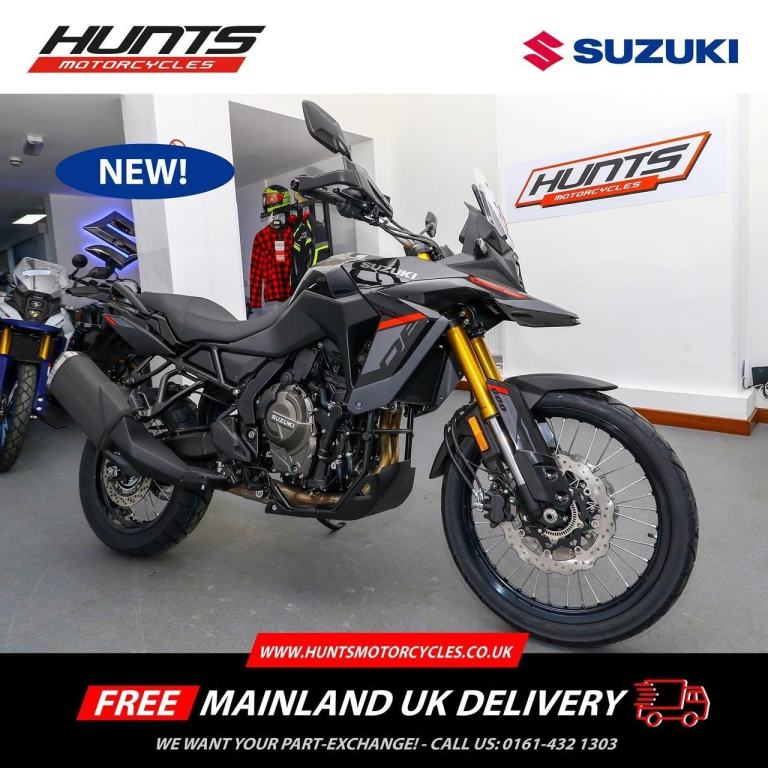 NEW Suzuki V-Strom 800DE. Black. WITH FREE ALLOY SIDE CASES. £9,999 On The Road