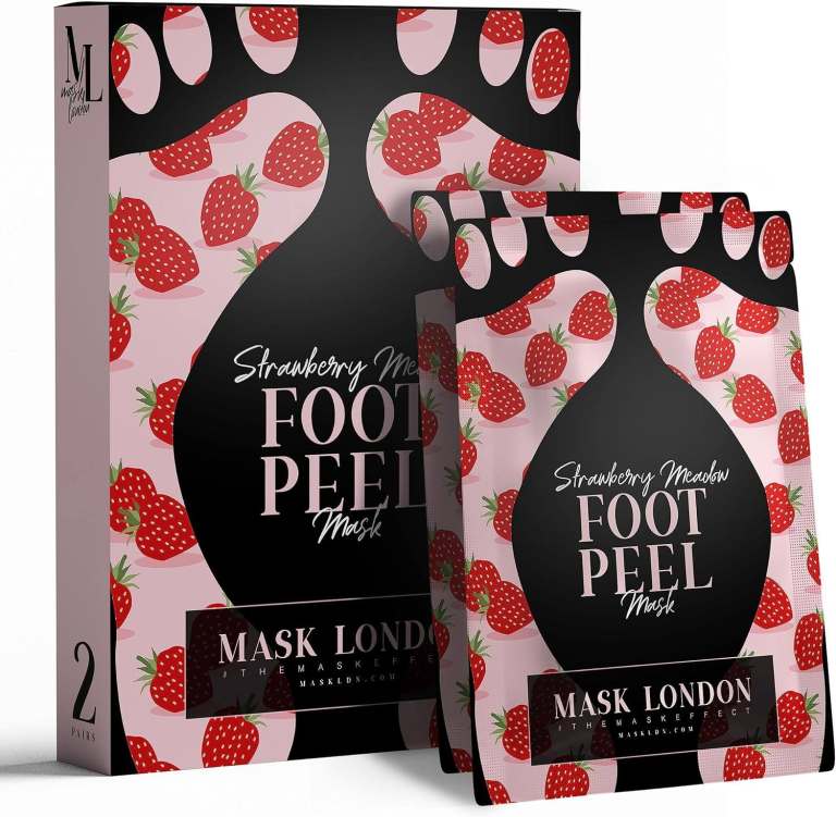 2 Mask London - Foot Peels Mask Strawberry new