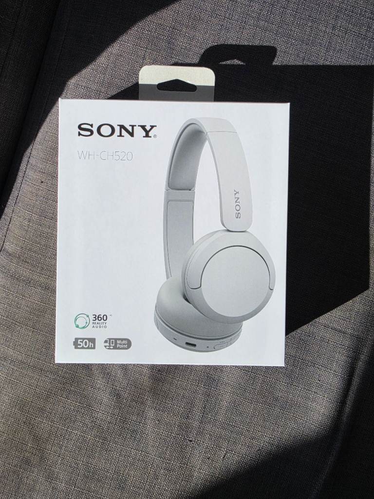 NEW Sony WH-CH520 Wireless Headphones – White