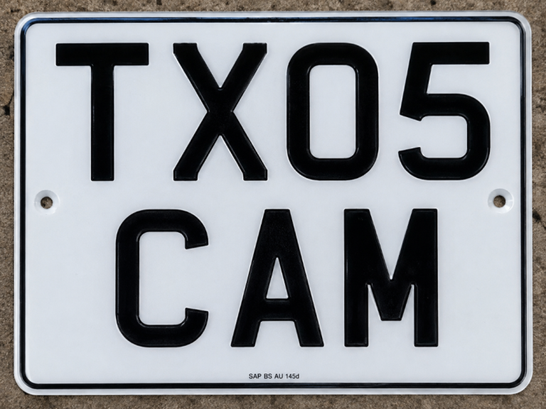 Private reg number