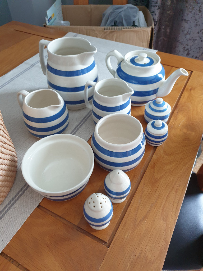 image for Blue & white Cornishware. 