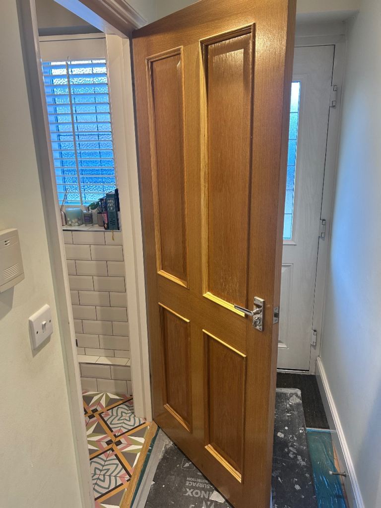 3 internal solid oak doors 