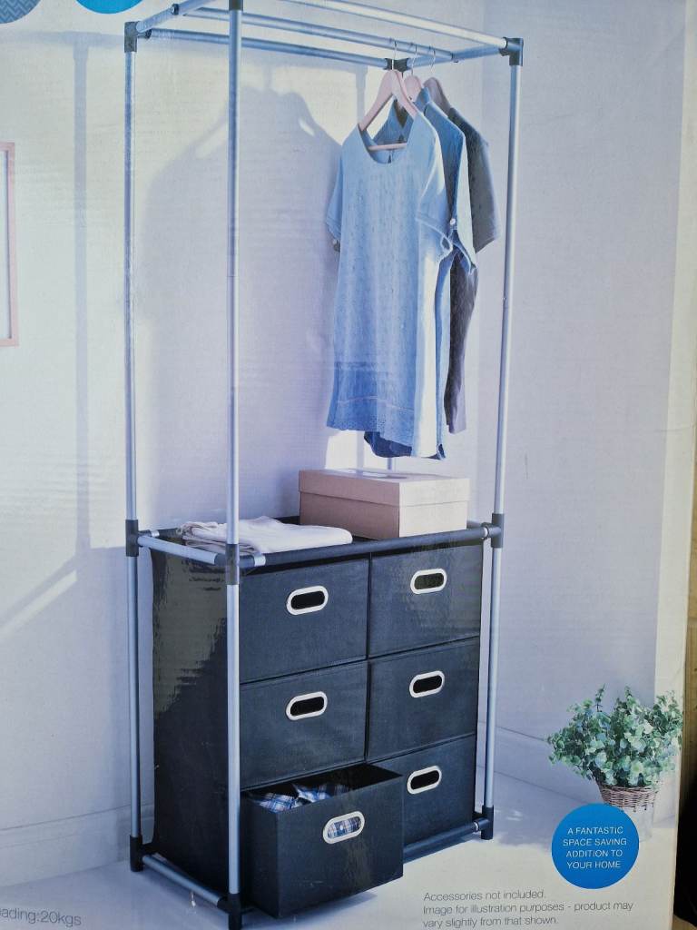 Bedroom furniture clothes hanging drawers  wardrobe 