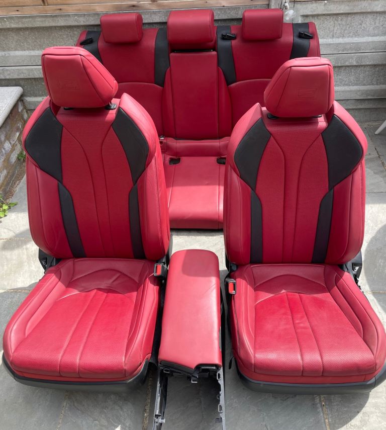 Lexus ES300H F-SPORT 2019-2024 Red Leather Saloon Seats & Centre Console