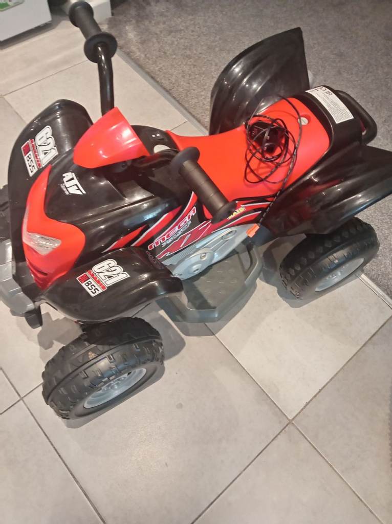 As new Kids Electric Quad Bike – Black and Red, Good Condition