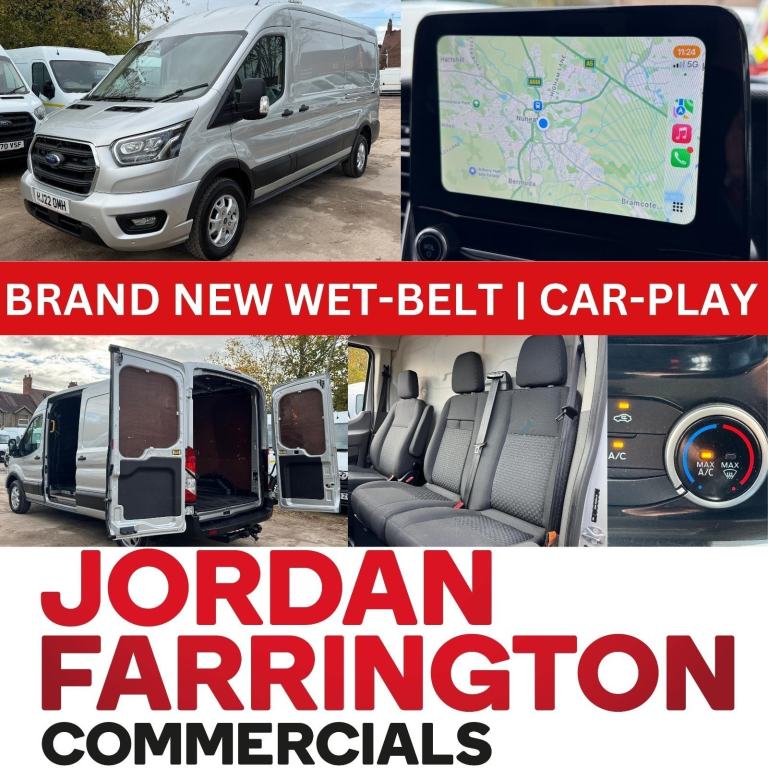 2022 22 reg FORD TRANSIT 350 185 BHP LIMITED RWD L3H2 EURO 6 VAN WITH AIRCON