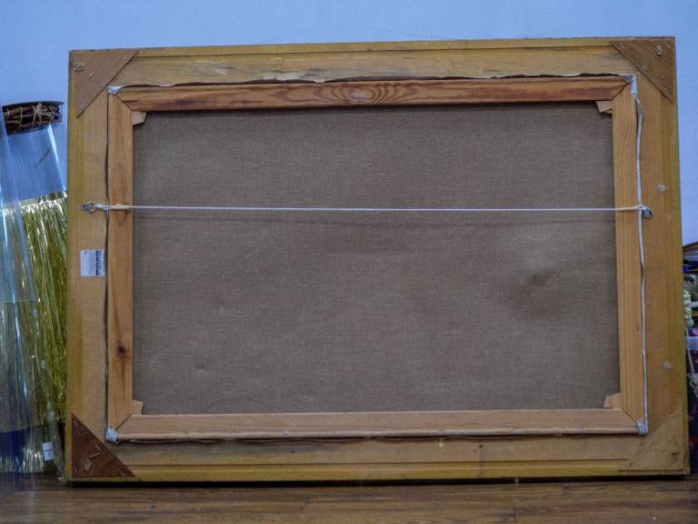  Stephan de Haan Winter Scene Oil on Canvas Framed Dutch 20th Century Painting