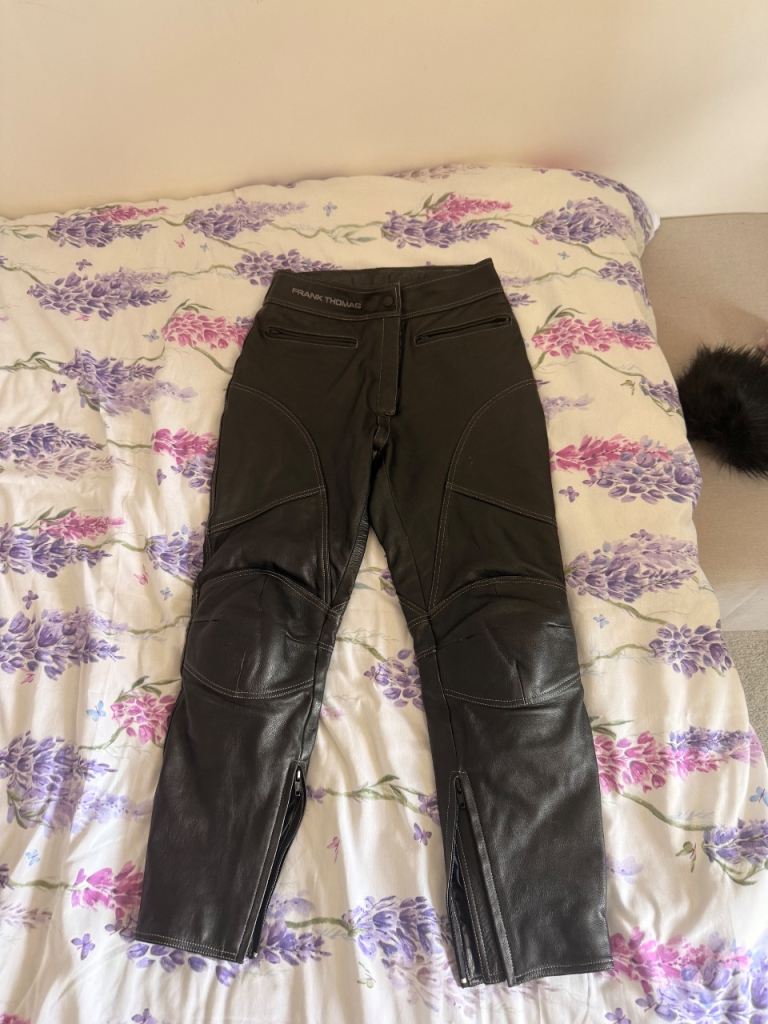 Women’s leather Motorbike/motorcycle bottoms size 12 