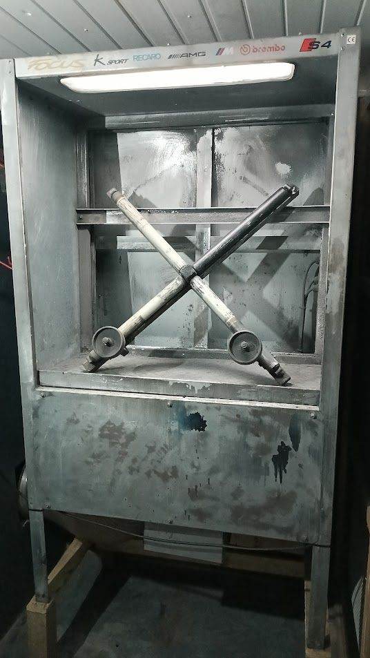 Wheel Refurb Spray Prep Extraction Booth