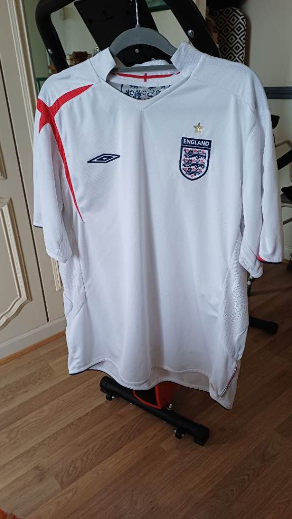 2005-2007 umbro england football shirt  xxl