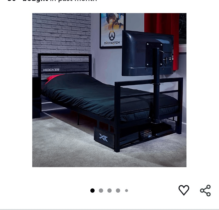 Single rocker gaming bed (hardly used)