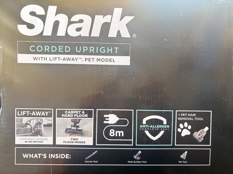 Shark Corded Upright Vacuum Cleaner with Lift-Away, Pet Model