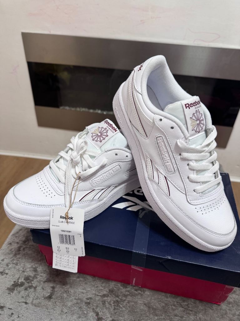 Reebok Sportswear Club C Revenge Trainers Men Women Sneakers Footwear Size 8.5