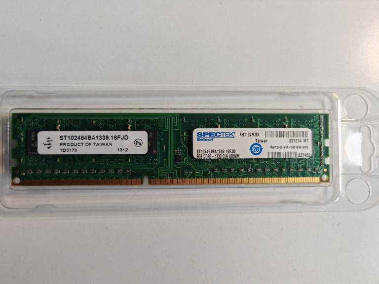 Spectek 8GB DDR3 RAM Memory Module – As Good As New