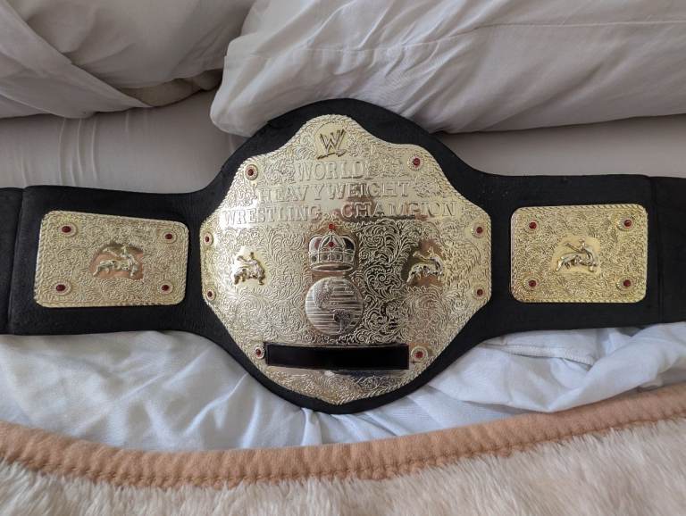 big gold heavyweight championship belt wrestling replica title 2mm wwe adult new