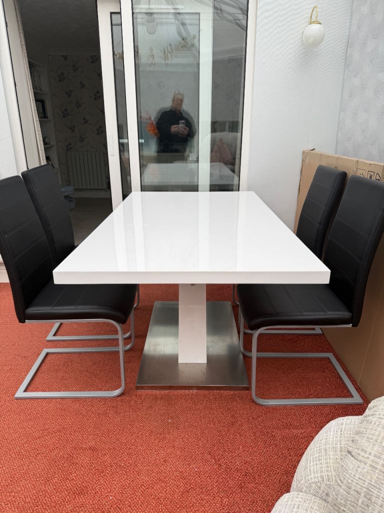Dining room table and chairs