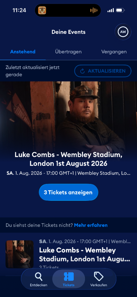 Luke Combs Concert ticket 