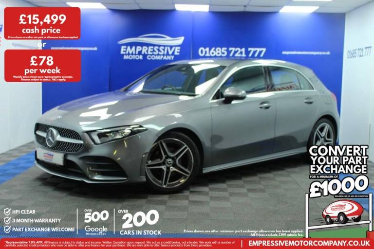 2019 68 MERCEDES-BENZ A-CLASS 1.5 A180D AMG LINE HATCHBACK 5DR DIESEL 7G-DCT EUR