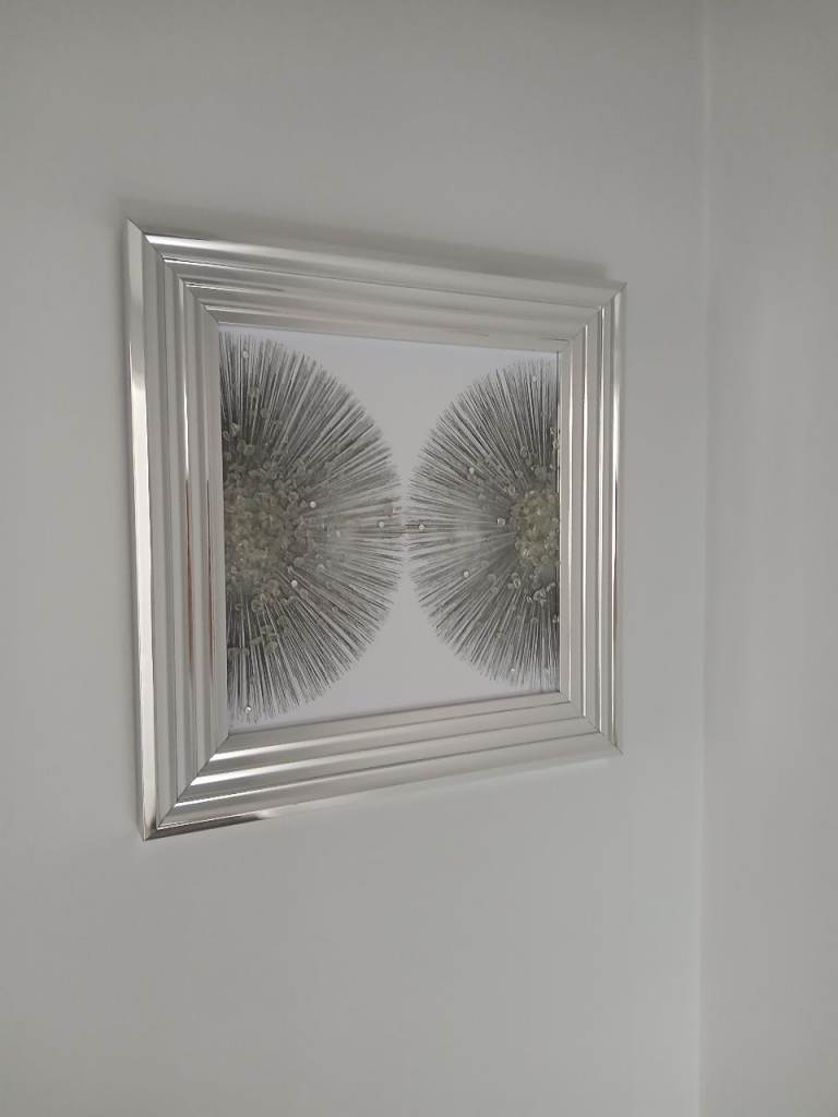 Designer Rooms Silver Framed Wall Art