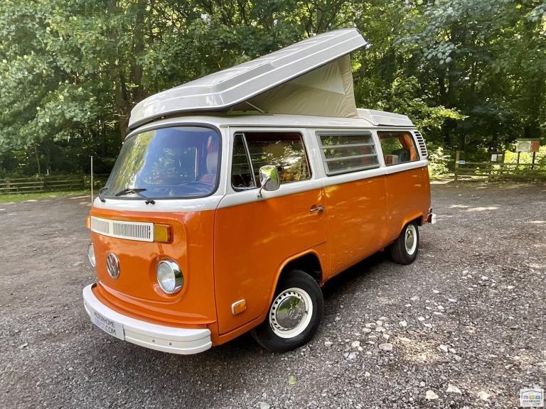 VW T2 campervan, 4 berth, 6 belted seats, 1972, LHD campervan for sale