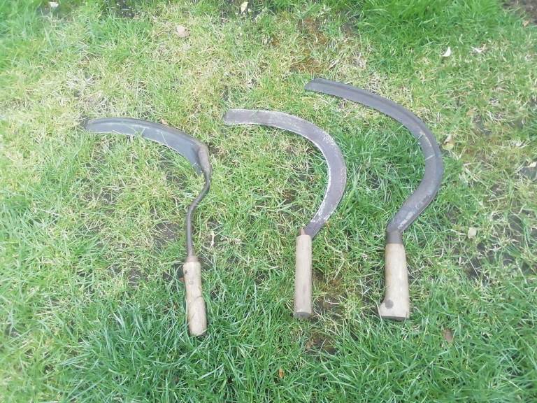 3 long grass hand cutters