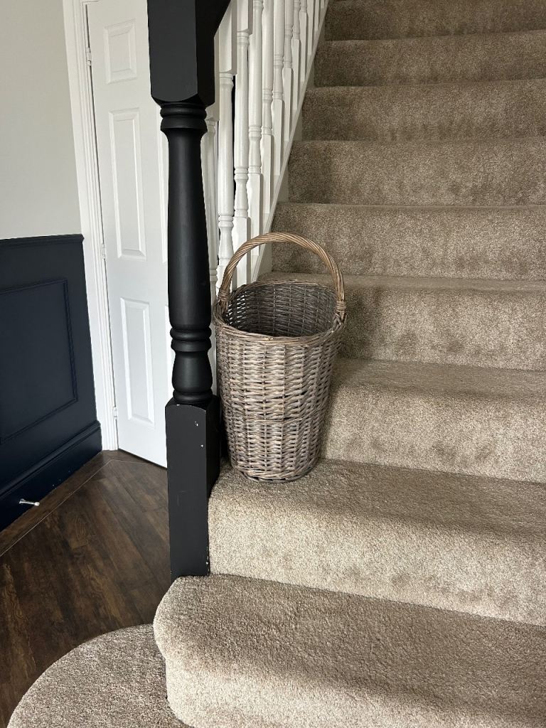 Wicker Basket with Handle – Good Condition