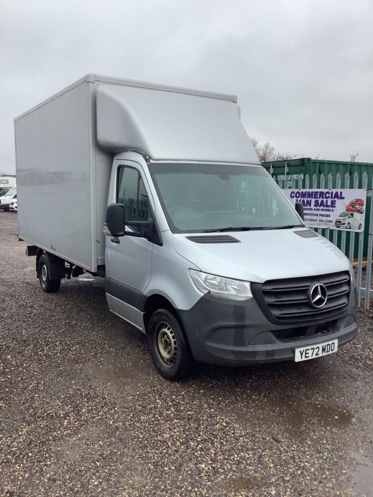 2022 Mercedes-Benz Sprinter 3.5t LUTON BOX VAN in silver LWB  Luton Diesel Manual