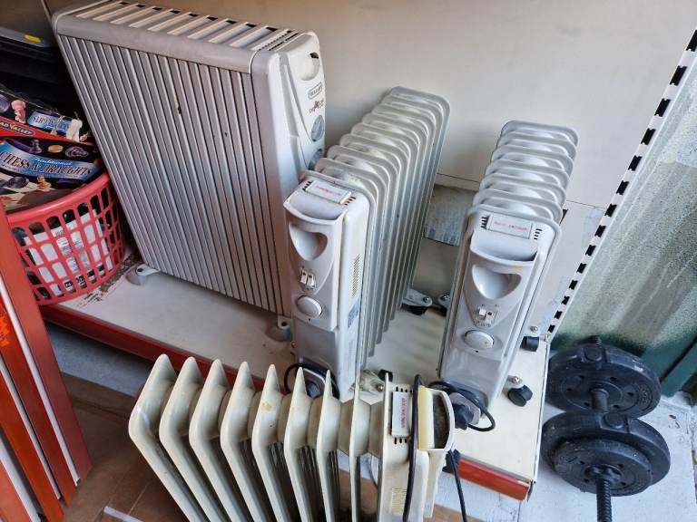 Electric radiator heaters - portable - 4 of them - job lot
