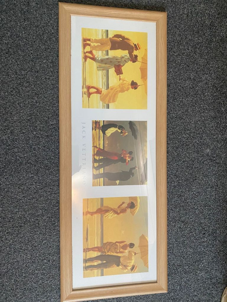 Jack vettriano print in veneer frame 