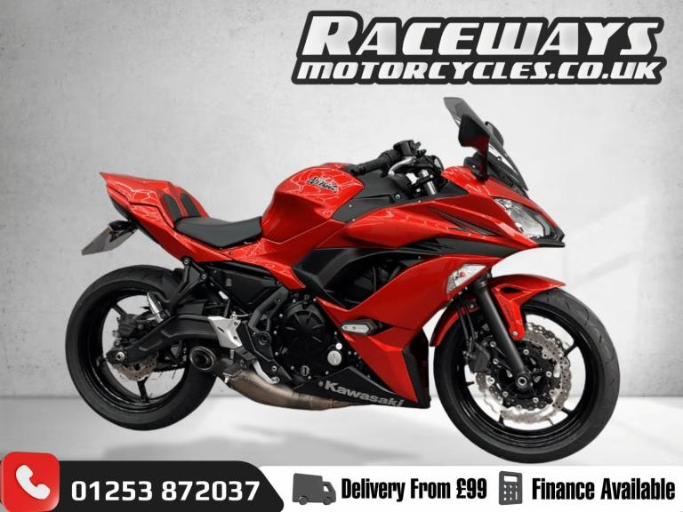 KAWASAKI NINJA 650, 649cc, 2017 17 PLATE, ORANGE, AKRAPOVIC , HPI CLEAR,