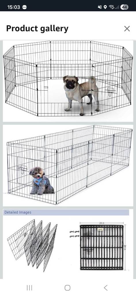 24" Puppy pen