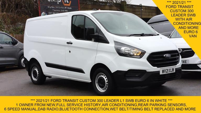 2021 Ford Transit Custom 300 LEADER ECOBLUE L1 SWB WITH AIR CONDITIONING,PARKING SENSORS,DAB RADI...