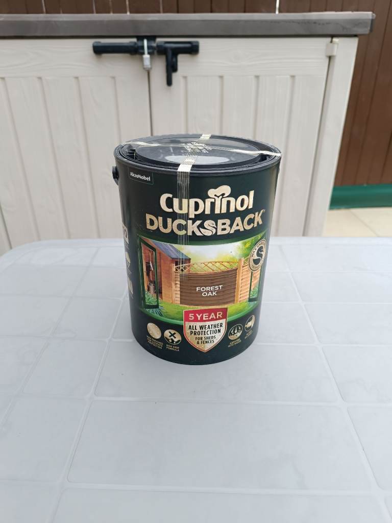  Cuprinol 5 Year Ducksback Forest Oak protective wood stain paint - 5 litres