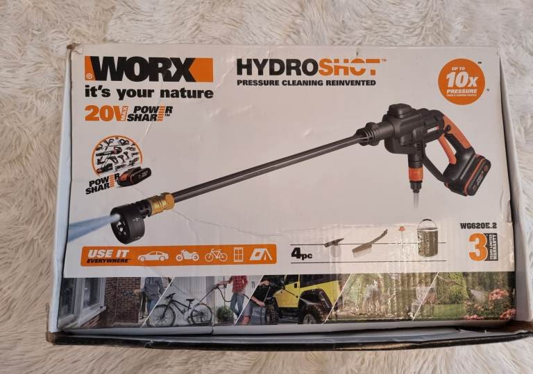 WORX Hydroshot Pressure Washer - As Good As New