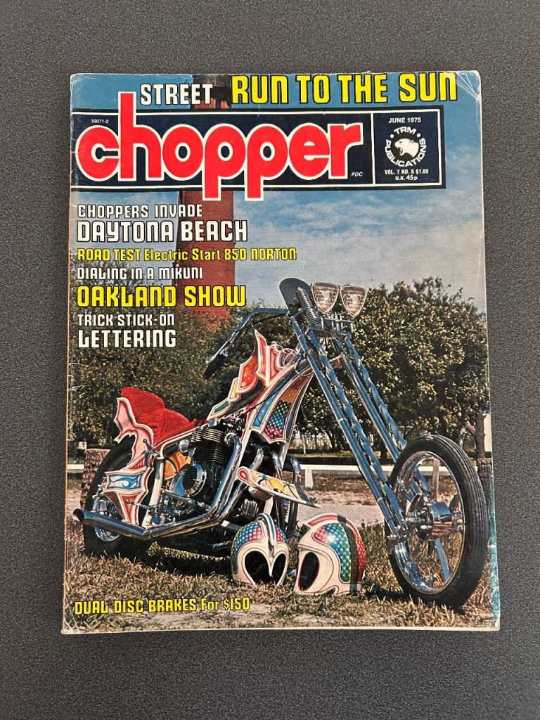 Street Chopper Magazine - Vol. 7 No. 6 - June 1975 - Vintage Custom Motorbike