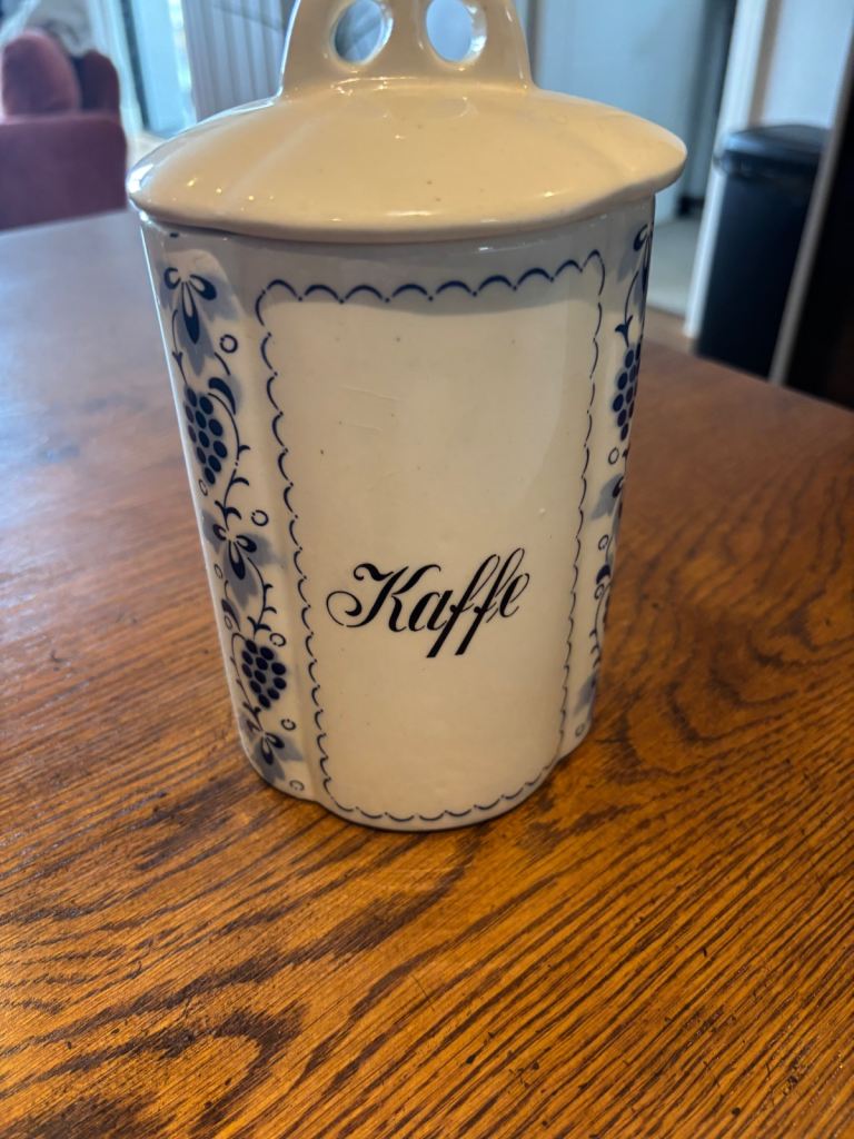 Vintage coffee storage jar