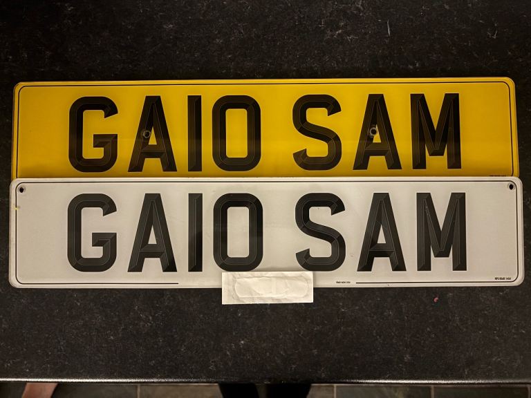 Private number plate ** SAM **