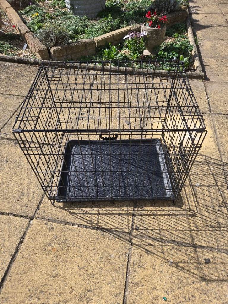 Small foldable pet dog crate carrier with handle NEW