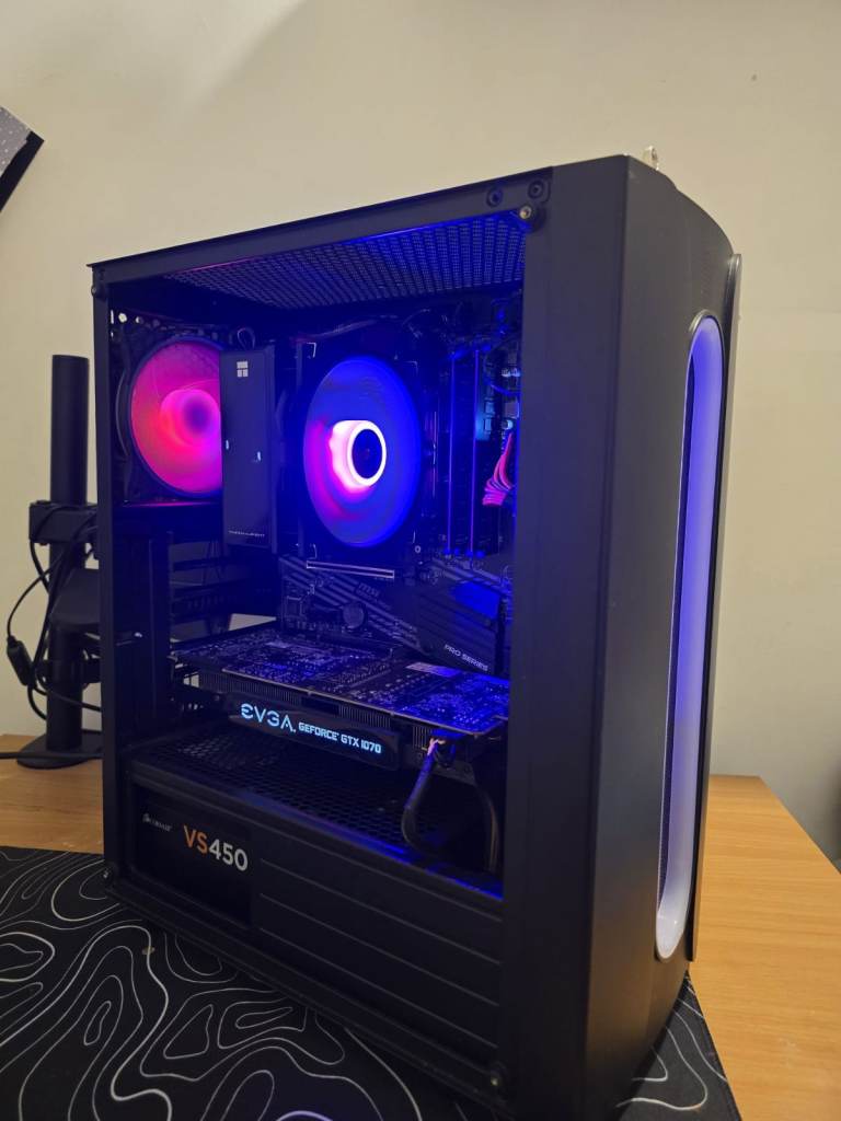 GAMING PC RYZEN 5 3600X GTX 1070 8GB 256GB NVME SSD 16GB RAM, GTA COD ...