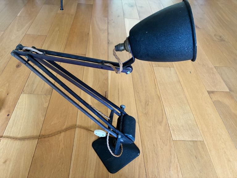 Hadrill Horstmann 1950’s Roller Counterbalance Anglepoise Desk Table Lamp 