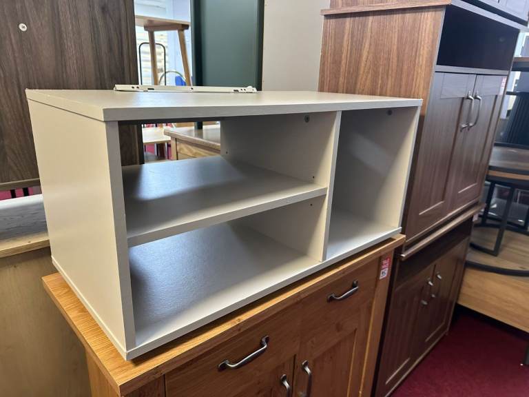 Cube Small Tv unit - White