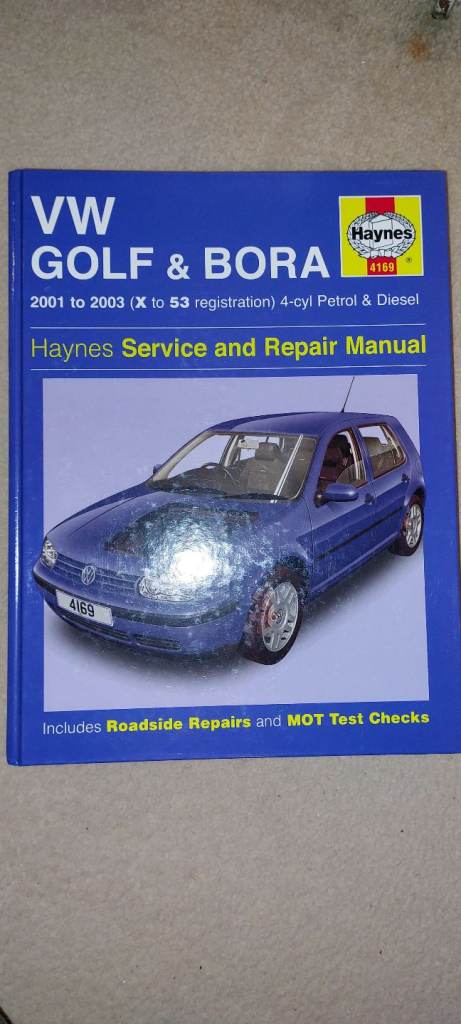 Haynes VW Golf and Bora 2001 to 2003