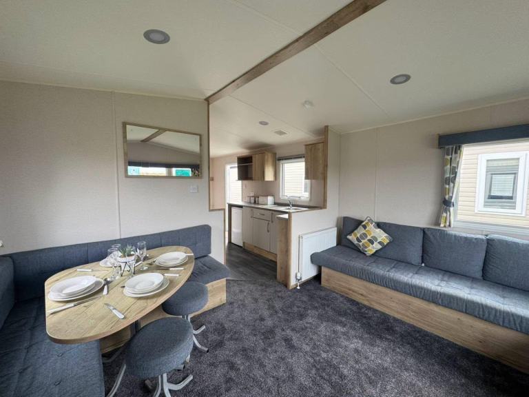 2 bedroom sited static caravan for sale in North Wales - fees included 