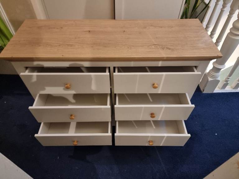 6 draw chest of drawers