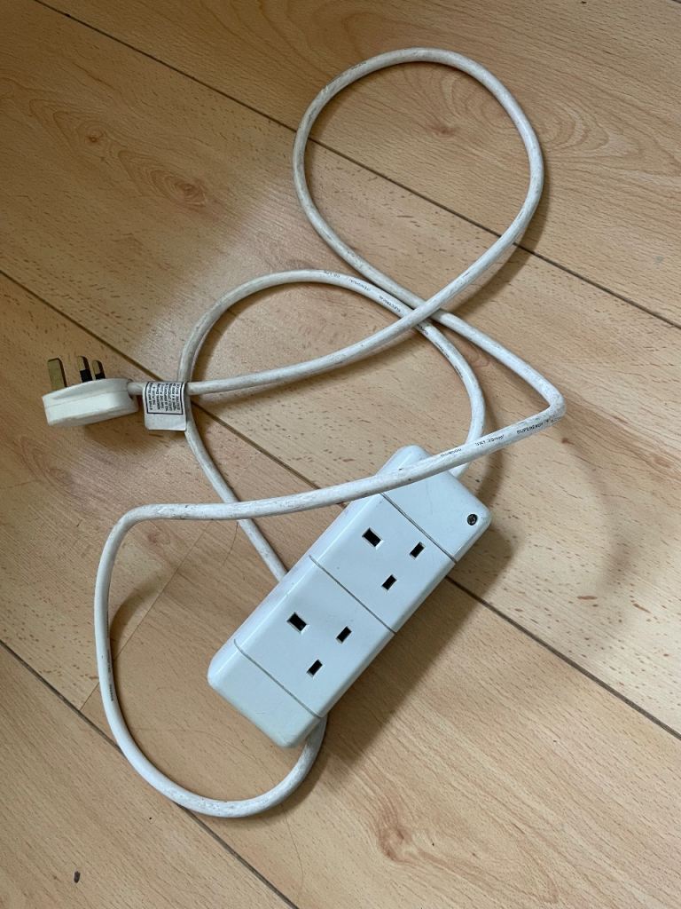 2 socket extension lead