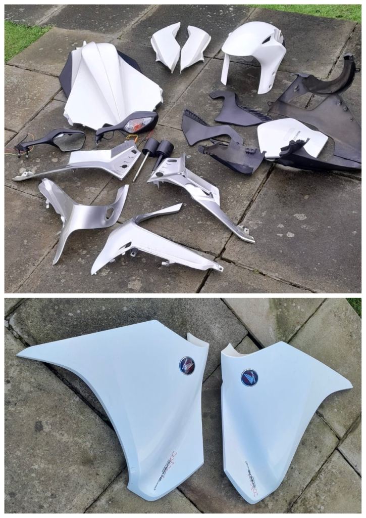 Honda VFR 1200F, Fairings, 2010 onwards, Pearl Sunbeam White