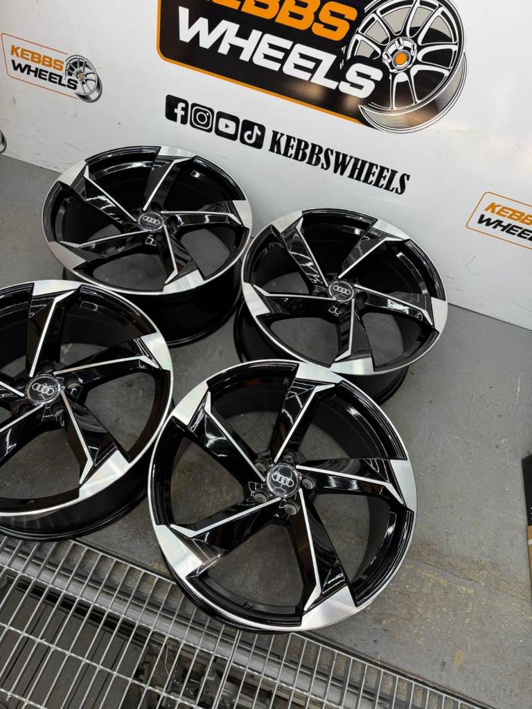 NEW 20” AUDI ROTOR  STYLE ALLOY WHEELS A4 A5 A6 A7 A8 S4 S5 S6 Q3 Q5 VW