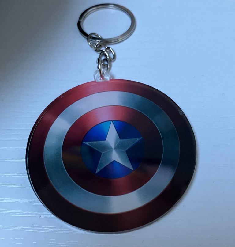 Captain America Shield Keychain 