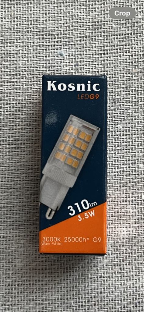 LED G9 Bulbs X20 Kosnic KLED3.5CPL/G9-N30 3.5w Capsule Bulb, 3000K,